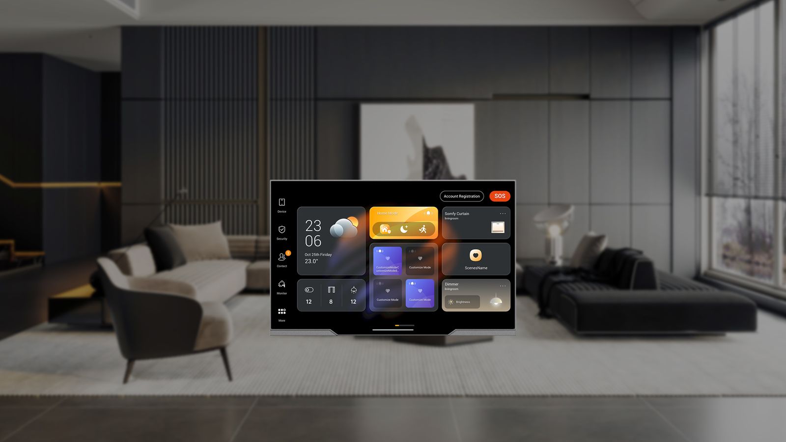 HyPanel Ultra en un living